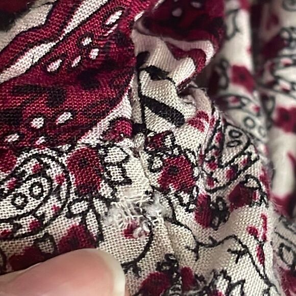 Altar’d State Boho Paisley Print Baby Doll Dress 3/4 Sleeves M - Picture 5 of 11